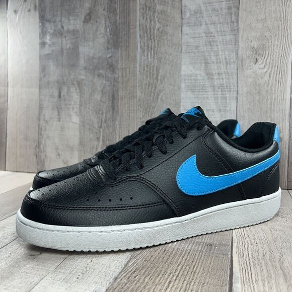 Nike Court Vision Low Next Nature Men's Sneaker Shoes Black Size 10 DH2987-005 - Picture 1 of 16